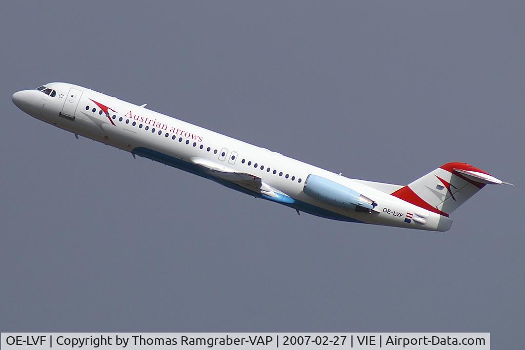 OE-LVF, 1993 Fokker 100 (F-28-0100) C/N 11483, Austrian arrows Fokker 100