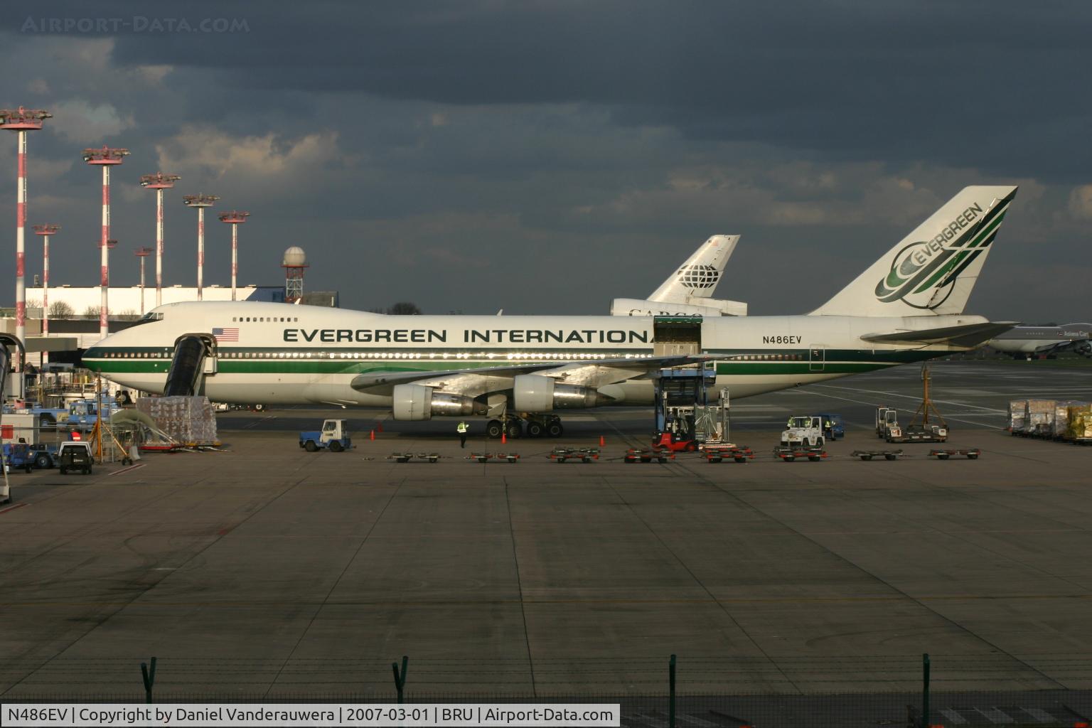 N486EV, 1974 Boeing 747-212B C/N 20888, before the next rain ...