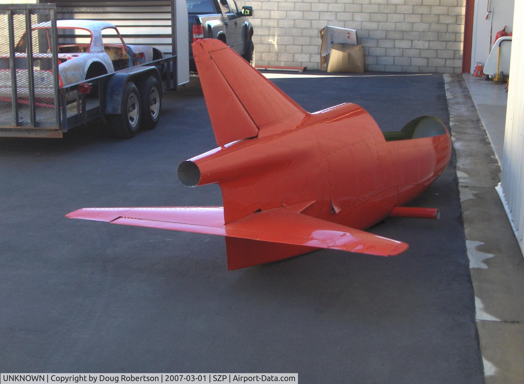 UNKNOWN, , Bede BD-5J MICRO jet, Microturbo TRS 18 202 lb. st., 'Santa's Supersonic Sleigh', disassembled showing jet thrust nozzle