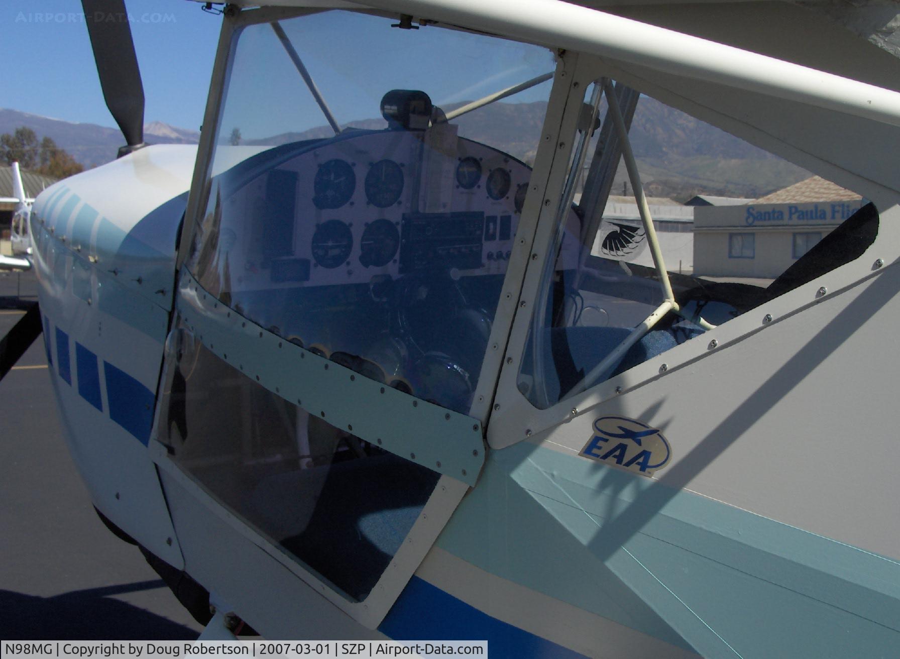N98MG, 1997 Avid Flyer Mark IV C/N 678, 1997 Gonzalez AVID Mk4, Bombardier Rotax engine, panel