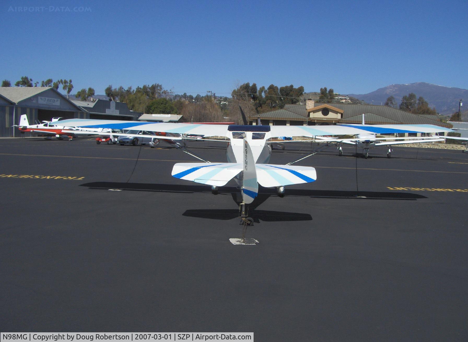 N98MG, 1997 Avid Flyer Mark IV C/N 678, 1997 Gonzalez AVID Mk4, Bombardier Rotax engine, note: wing slats