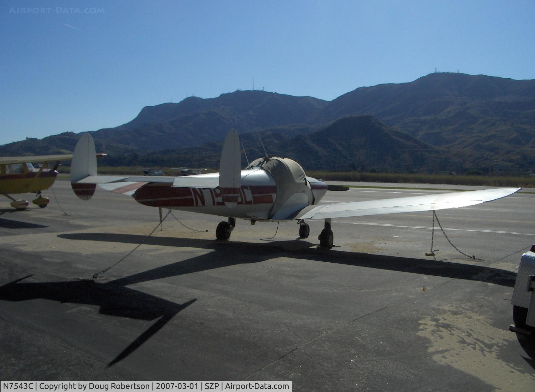 N7543C, 1958 Forney F-1 C/N 5658, 1958 Forney F-1 AIRCOUPE, Continental C90 90 Hp for takeoff