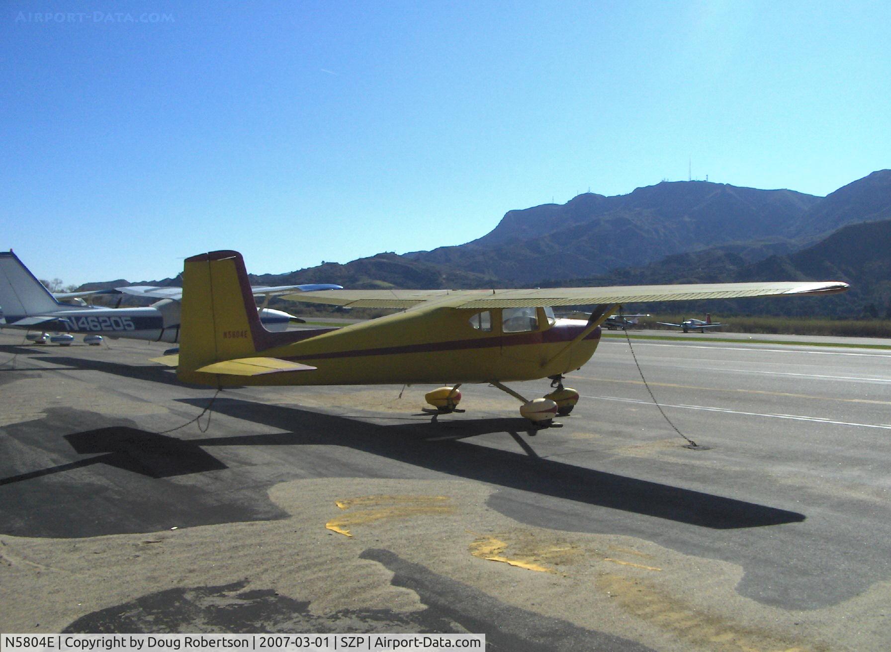 N5804E, 1959 Cessna 150 C/N 17304, 1959 Cessna 150, Continental O-200 100 Hp