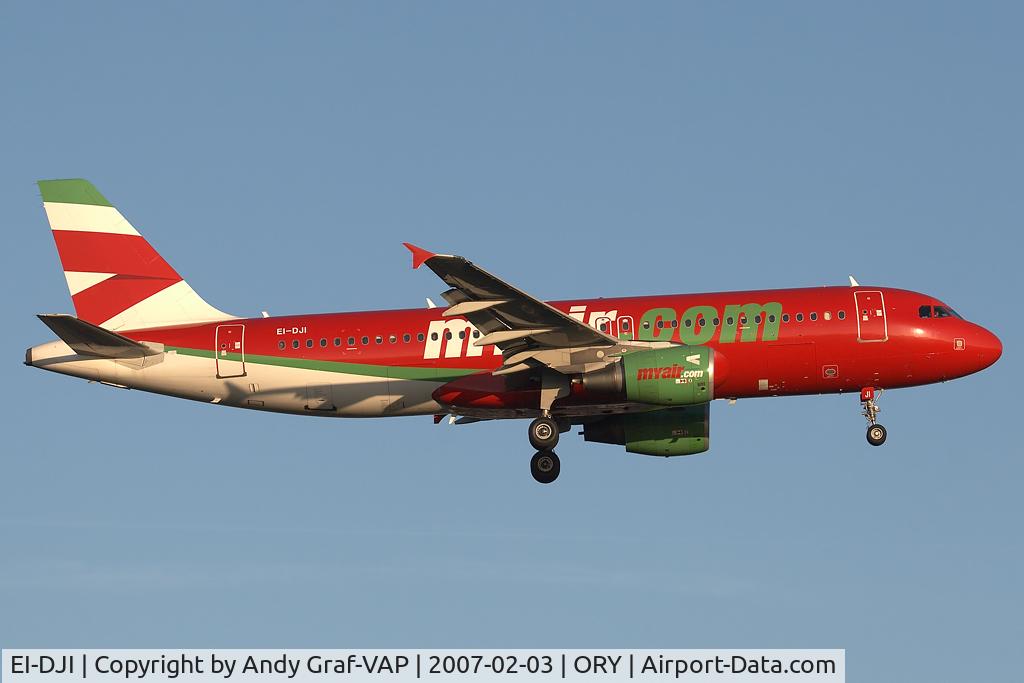 EI-DJI, 2002 Airbus A320-214 C/N 1757, MyAir A320