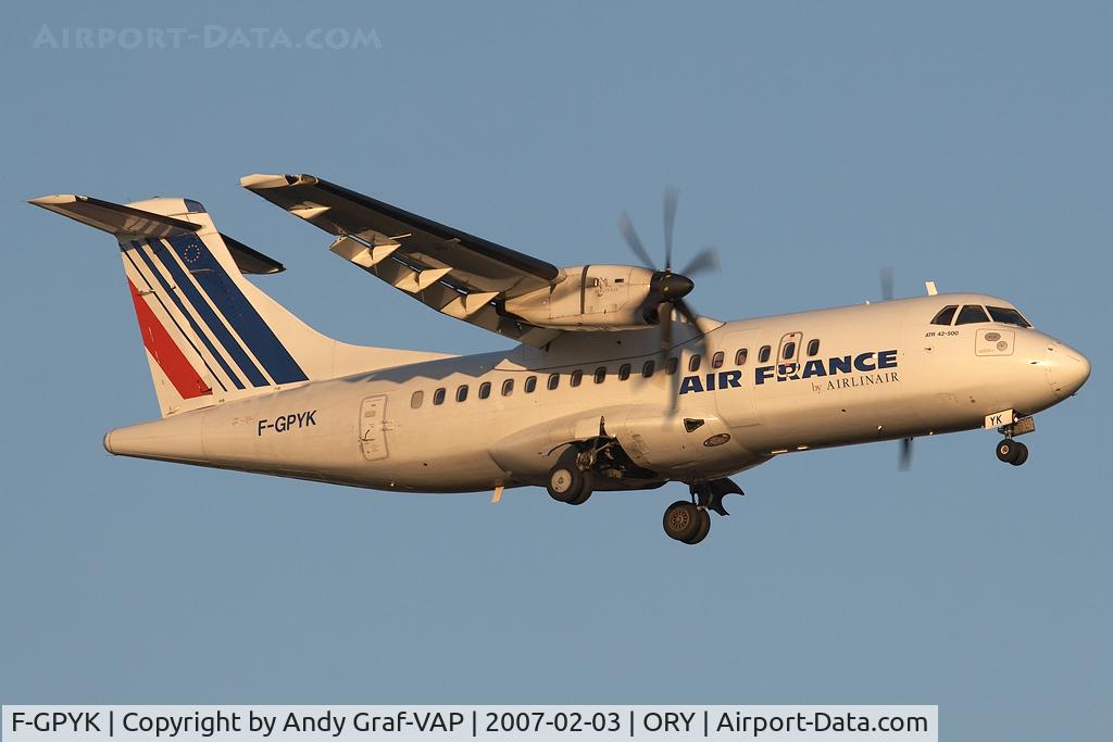 F-GPYK, 1997 ATR 42-500 C/N 537, Air France ATR42