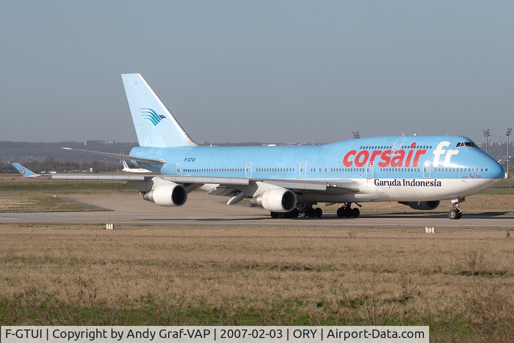 F-GTUI, 1992 Boeing 747-422 C/N 26875, Corsair 747-400