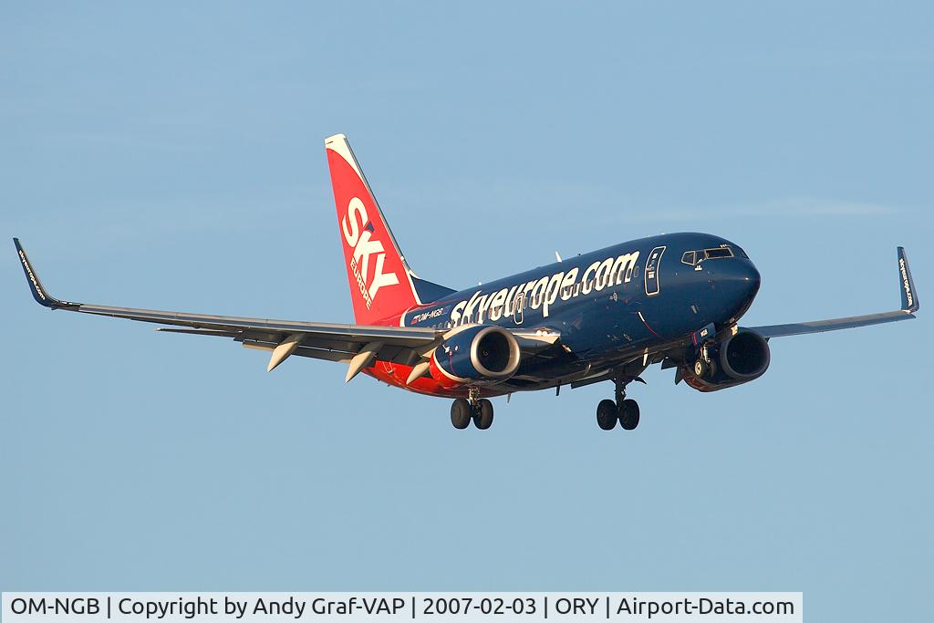 OM-NGB, 2005 Boeing 737-76N C/N 32695, Skyeurope 737-700