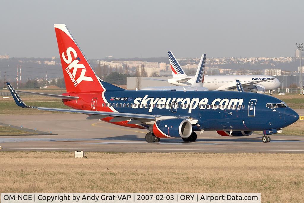 OM-NGE, 2006 Boeing 737-76N C/N 32676, Skyeurope 737-700
