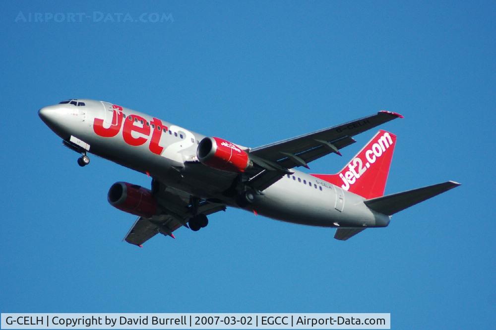 G-CELH, 1986 Boeing 737-330 C/N 23525, Jet2.com - Landing