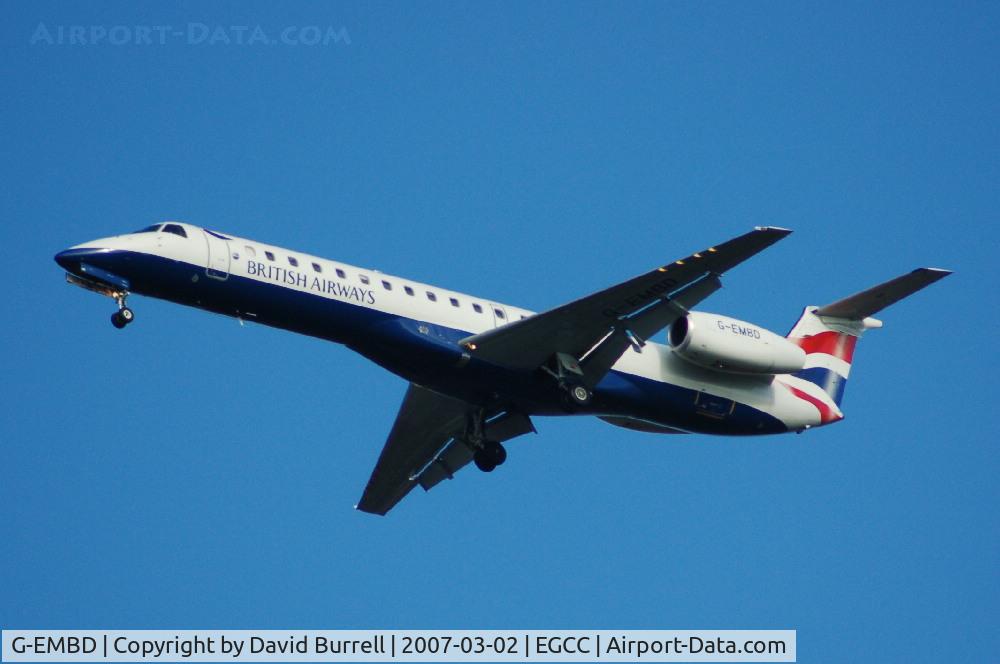 G-EMBD, 1998 Embraer EMB-145EU (ERJ-145EU) C/N 145039, British Airways - Landing