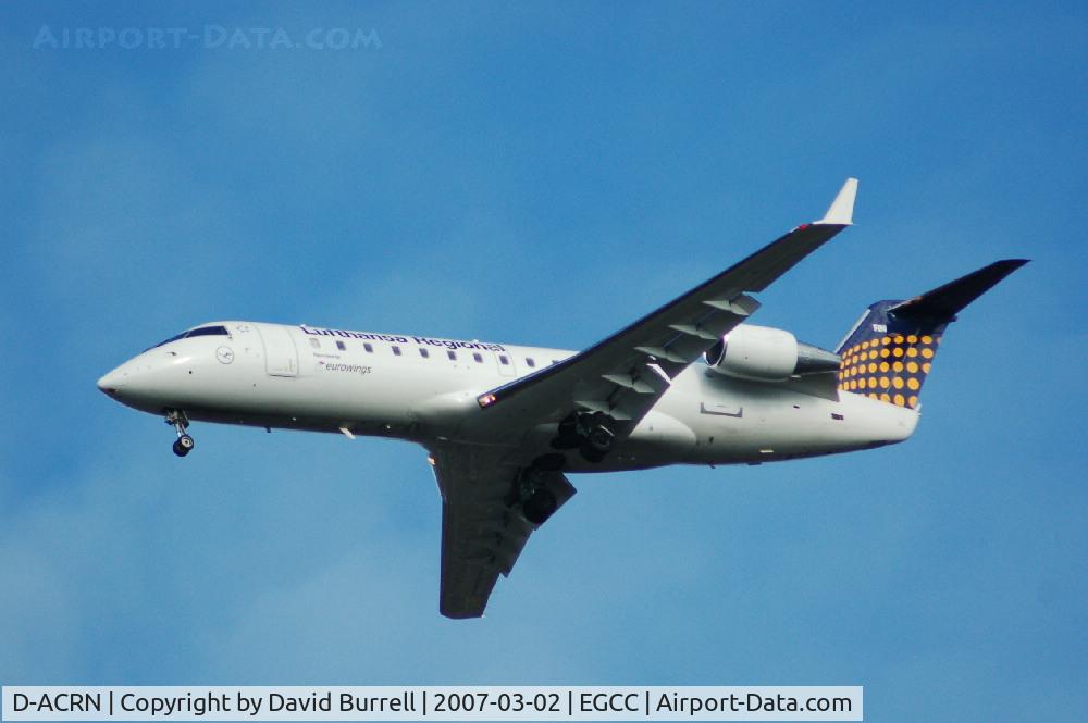 D-ACRN, 2001 Canadair CRJ-200LR (CL-600-2B19) C/N 7486, Lufthansa Regional/Eurowings - Landing