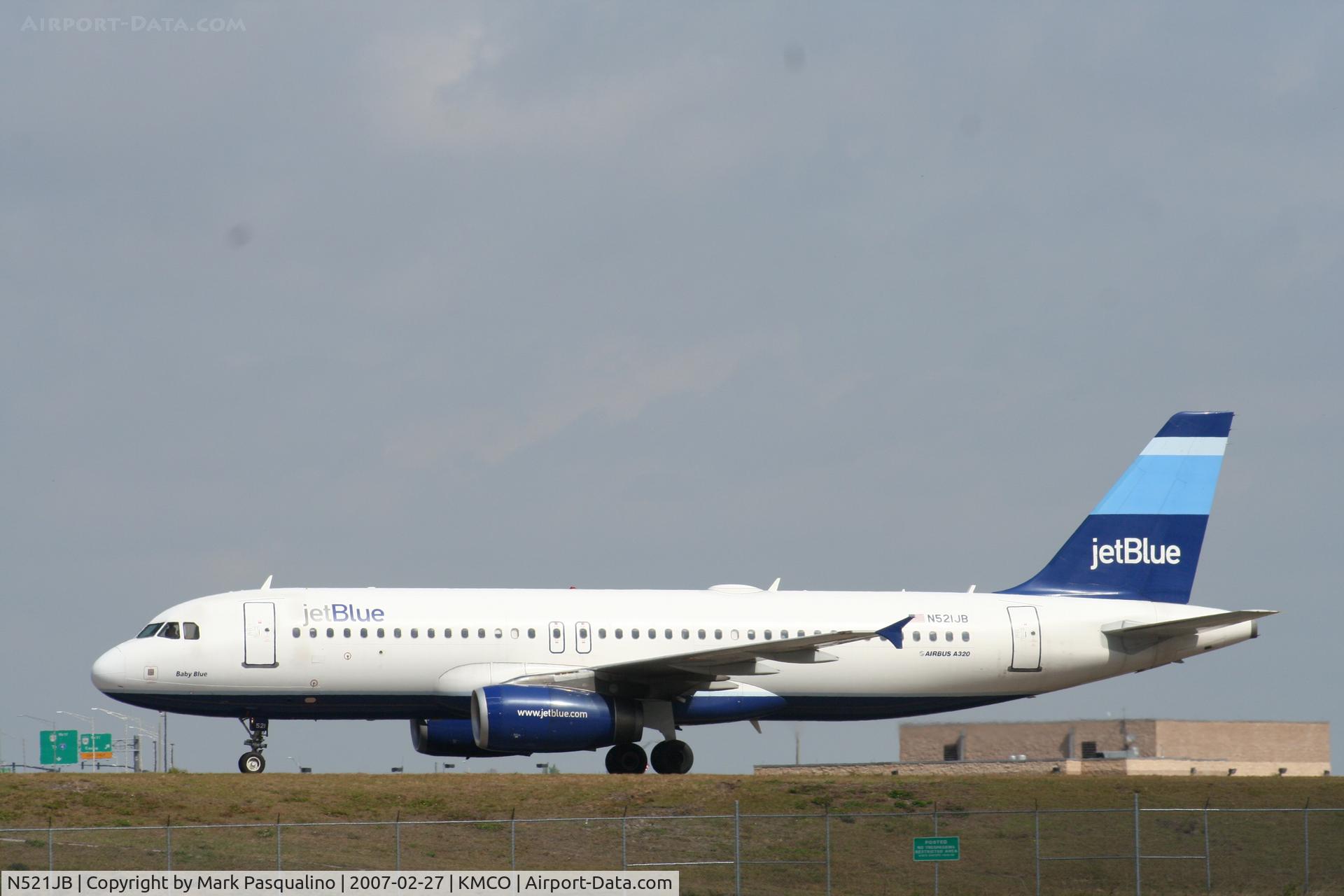 N521JB, 2001 Airbus A320-232 C/N 1452, Airbus A320