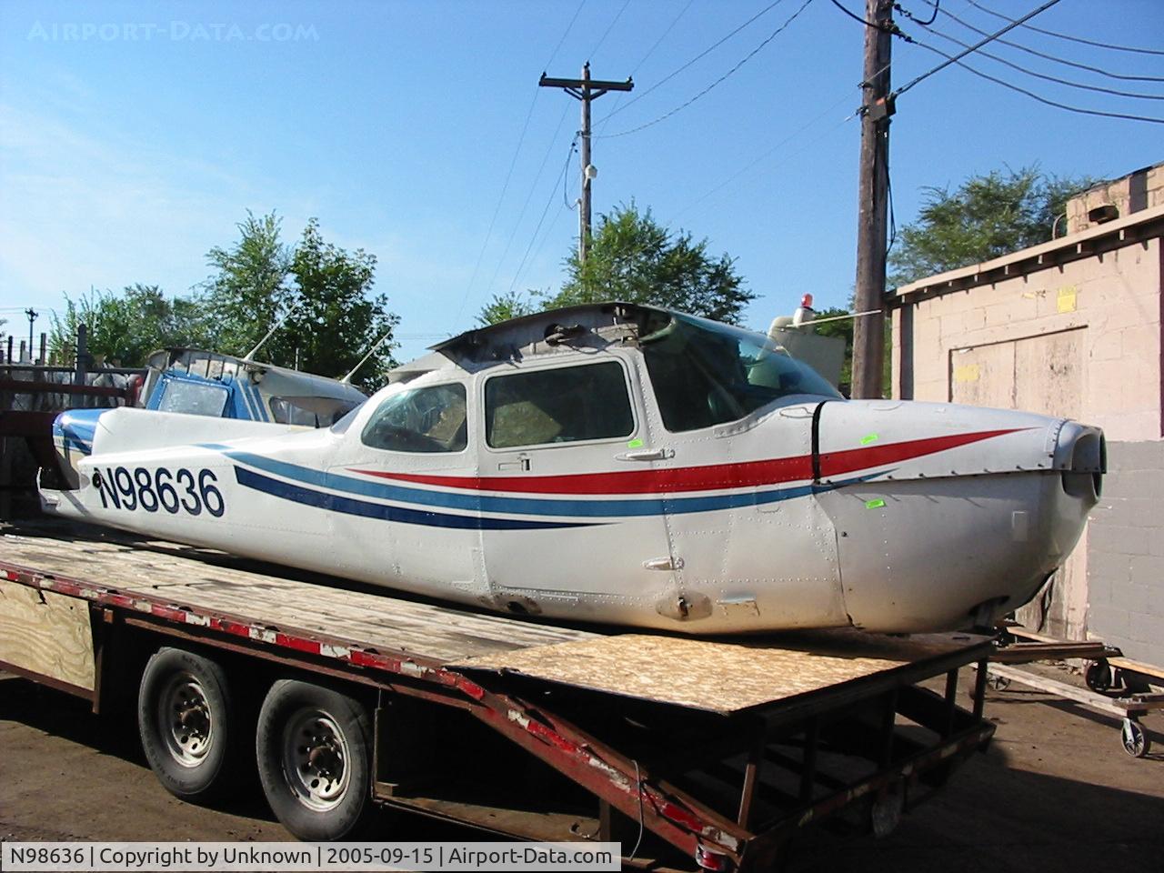 N98636, 1985 Cessna 172P C/N 17276325, Apparantly had a hard nose gear landing and sustained lower firewall and floorboard damage.