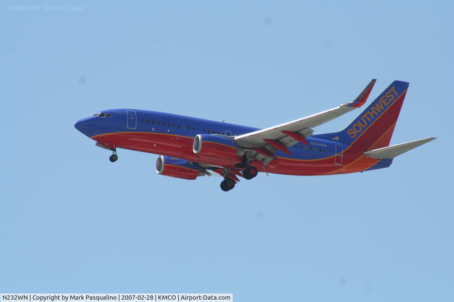 N232WN, 2006 Boeing 737-7H4 C/N 32500, Boeing 737-700