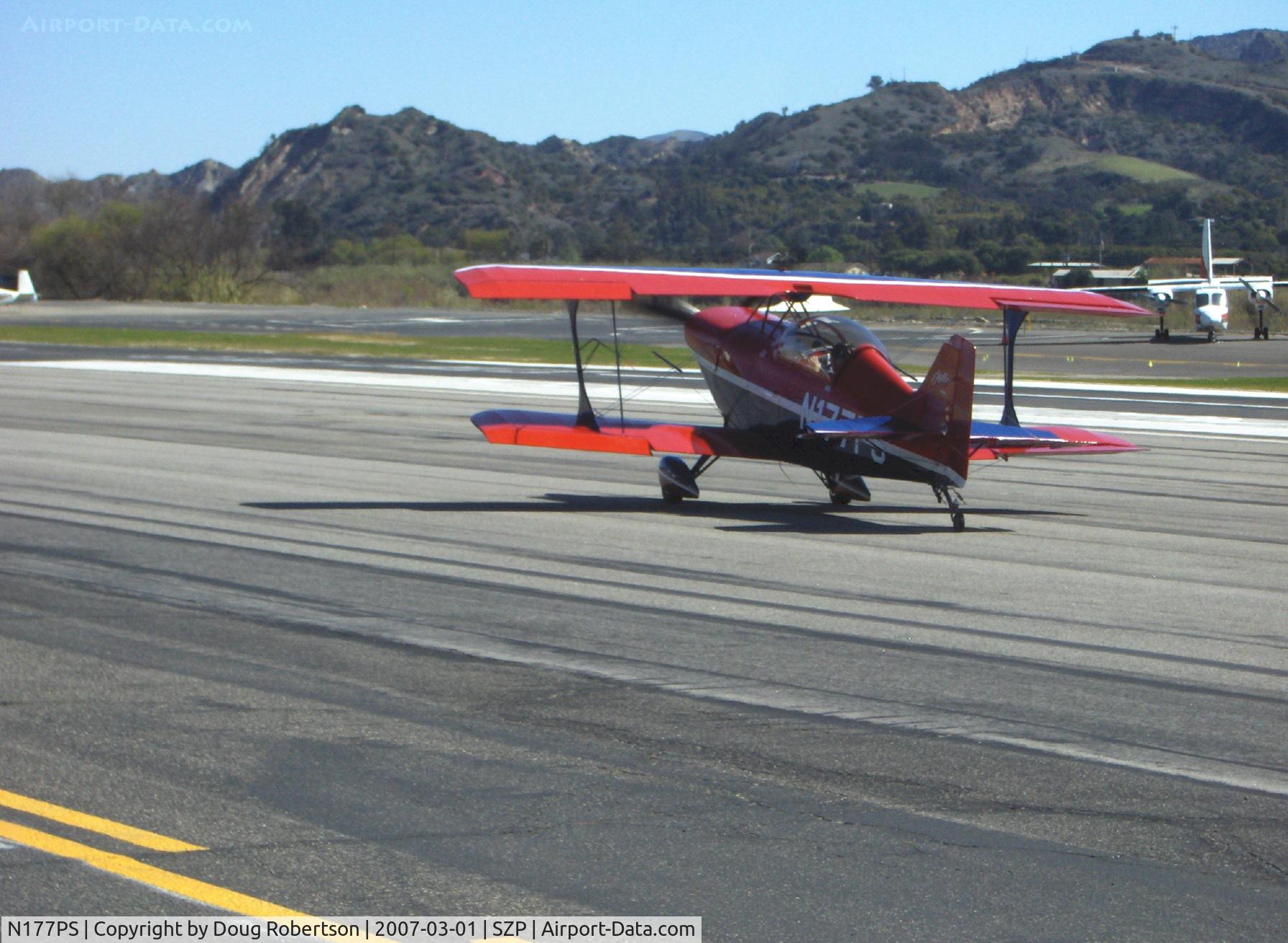 N177PS, 2000 Aviat Pitts S-2C Special C/N 6038, 2000 Aviat PITTS S-2C, Lycoming AEIO-540, S-turns taxi