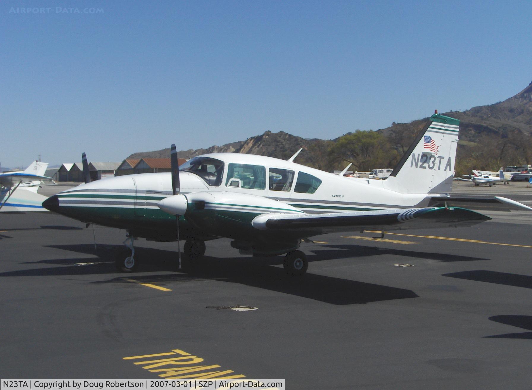 N23TA, 1978 Piper PA-23-250 Aztec F C/N 27-7854114, 1978 Piper PA-23-250 AZTEC F, two Lycoming IO-540-C4B5 250 Hp each