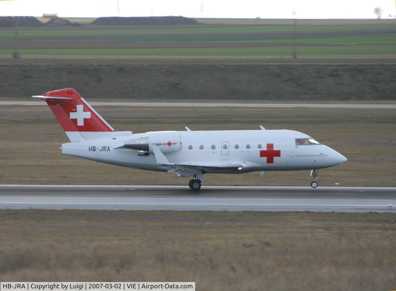 HB-JRA, 2002 Bombardier Challenger 604 (CL-600-2B16) C/N 5529, Rega Jet