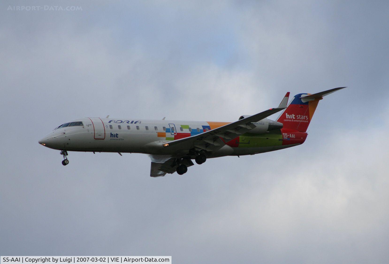 S5-AAI, 1998 Canadair CRJ-200LR (CL-600-2B19) C/N 7248, Adria CRJ200