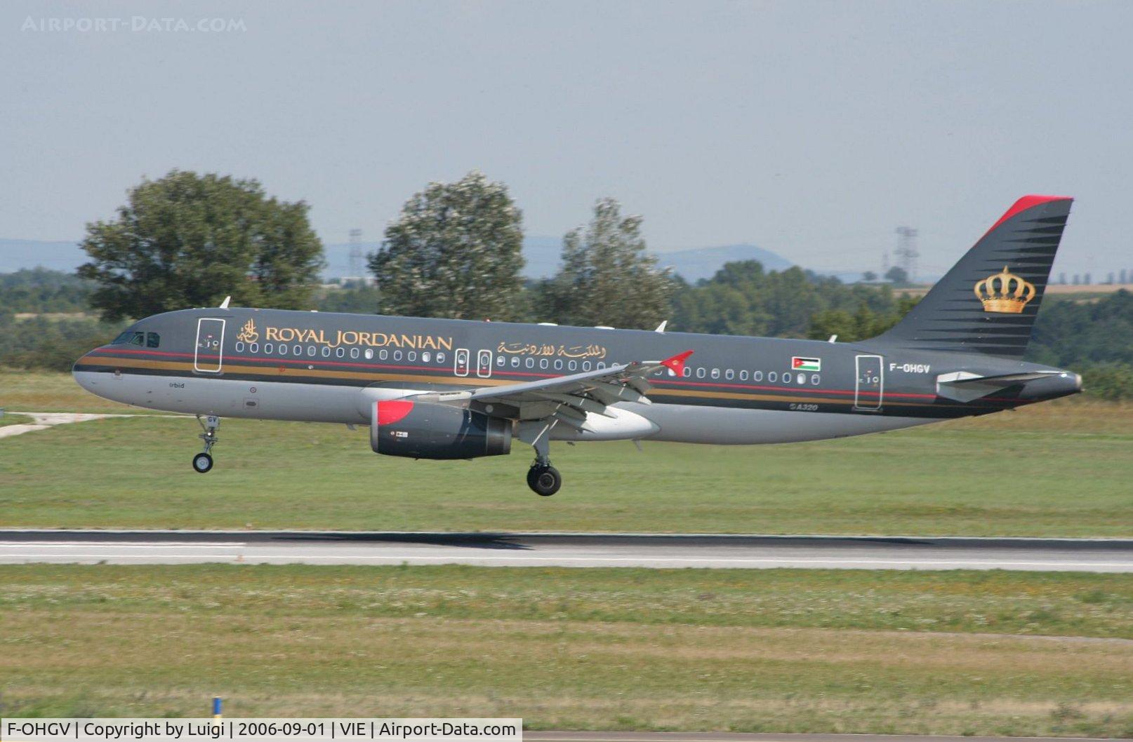 F-OHGV, 2006 Airbus A320-232 C/N 2649, Royal Jordanien A320