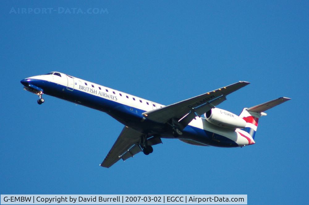G-EMBW, 2001 Embraer EMB-145EU (ERJ-145EU) C/N 145546, British Airways - Landing