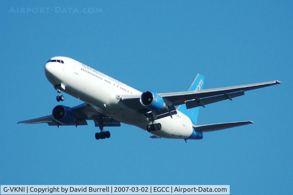 G-VKNI, 1989 Boeing 767-383/ER C/N 24358, Excel Airways - Landing