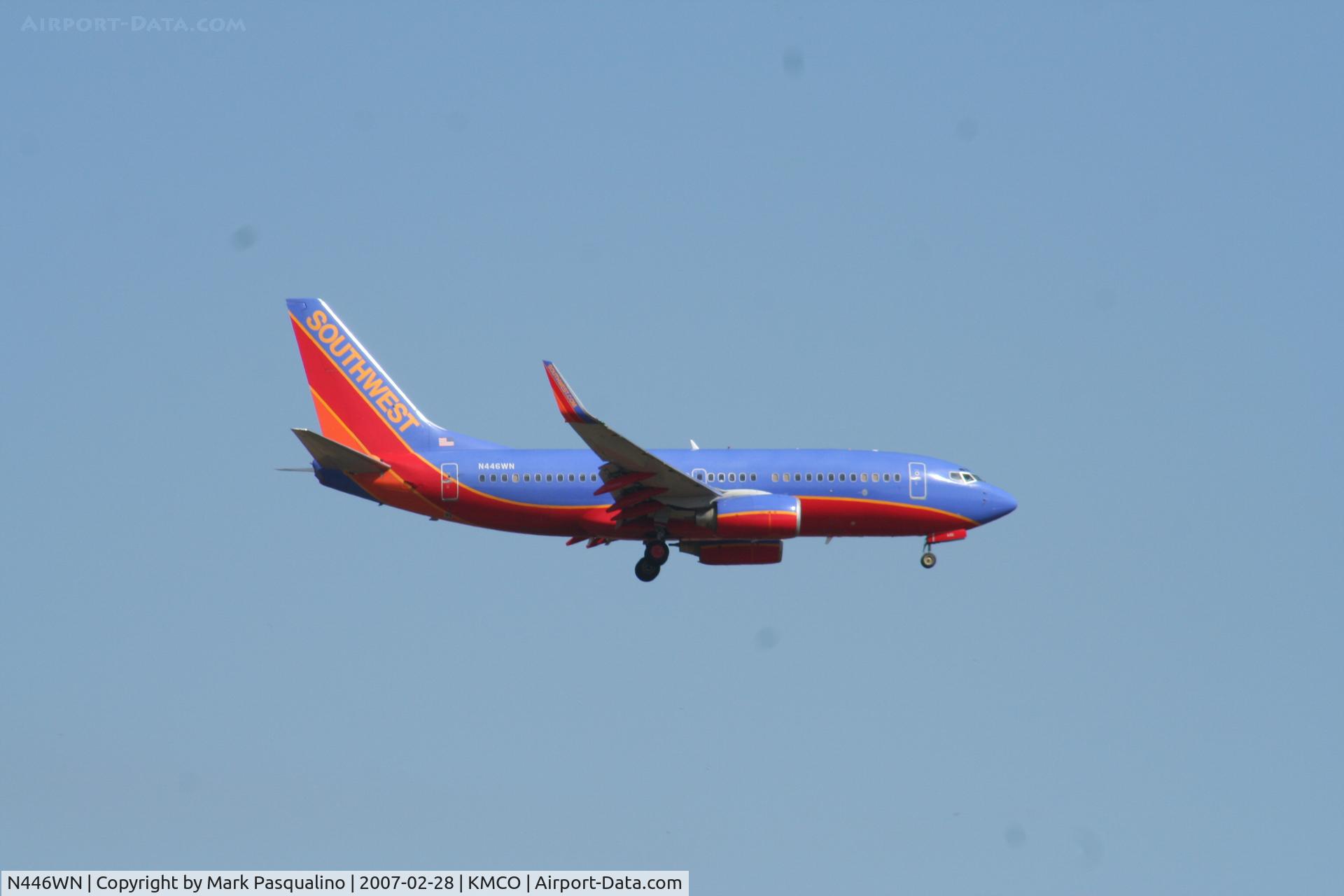 N446WN, 2003 Boeing 737-7H4 C/N 29842, Boeing 737-700
