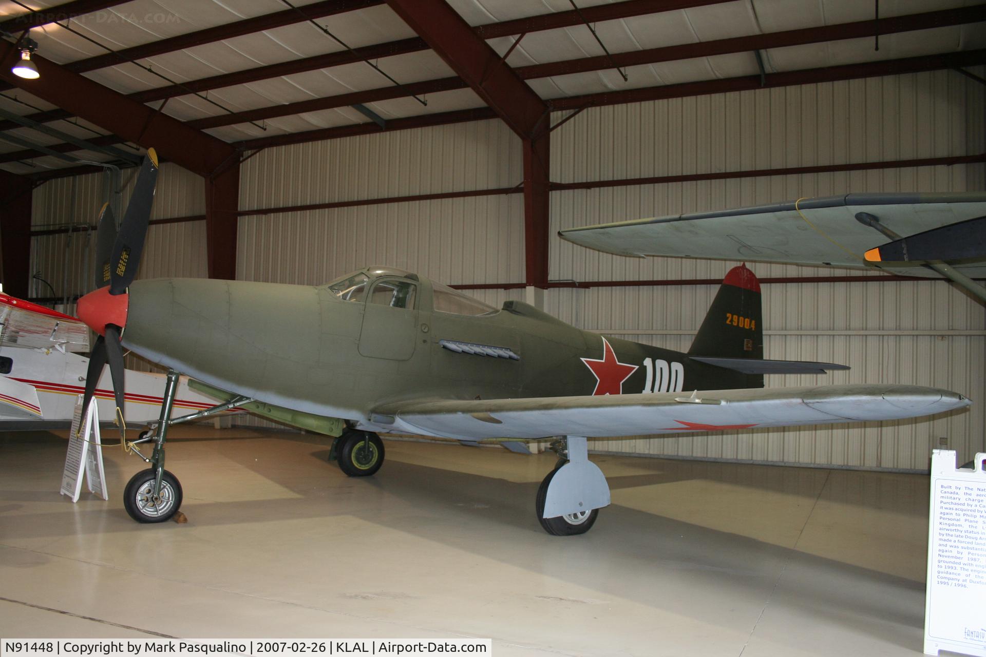 N91448, 1944 Bell P-63C Kingcobra C/N 33-766, Bell RP-63C  43-11117