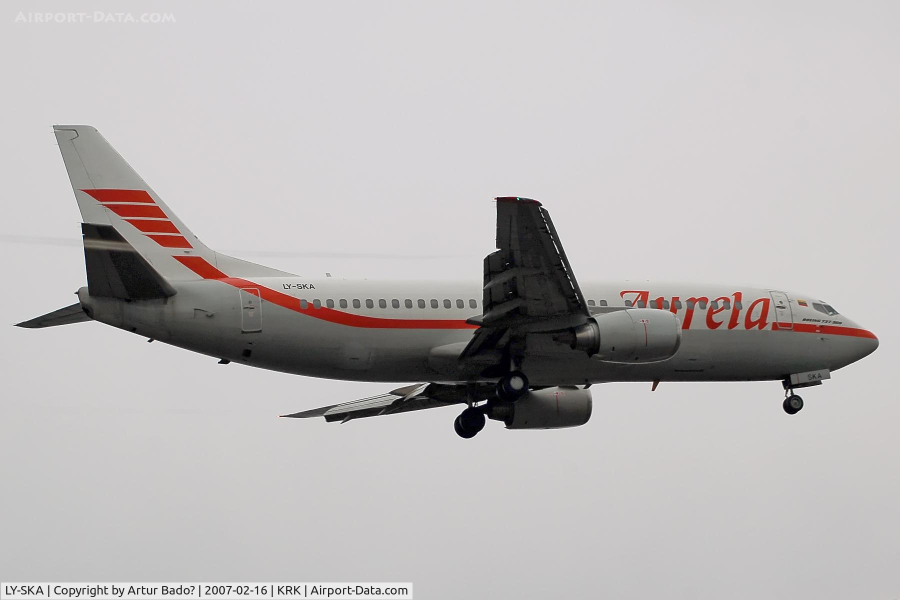 LY-SKA, 1988 Boeing 737-35B C/N 23972, Aurela