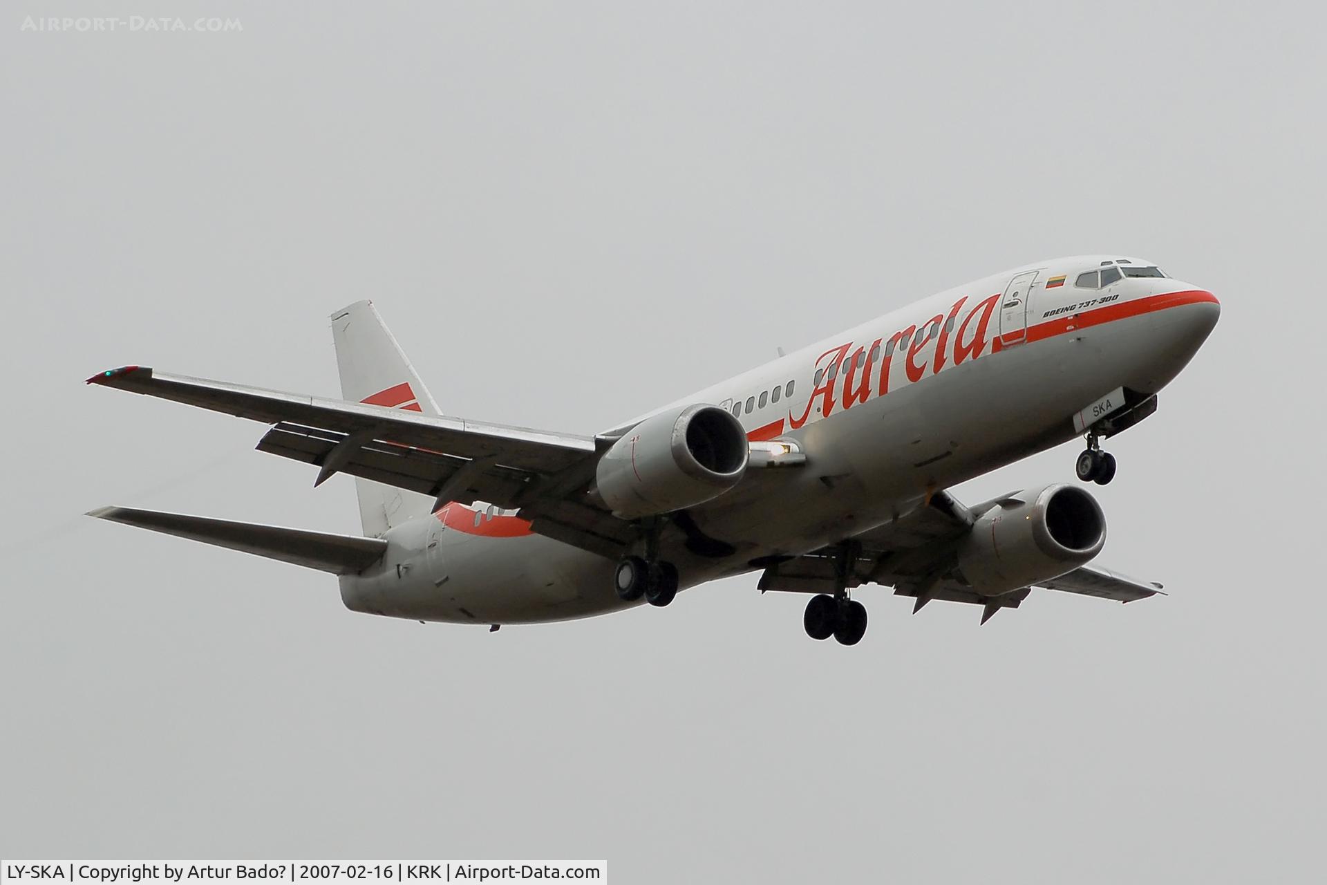 LY-SKA, 1988 Boeing 737-35B C/N 23972, Aurela