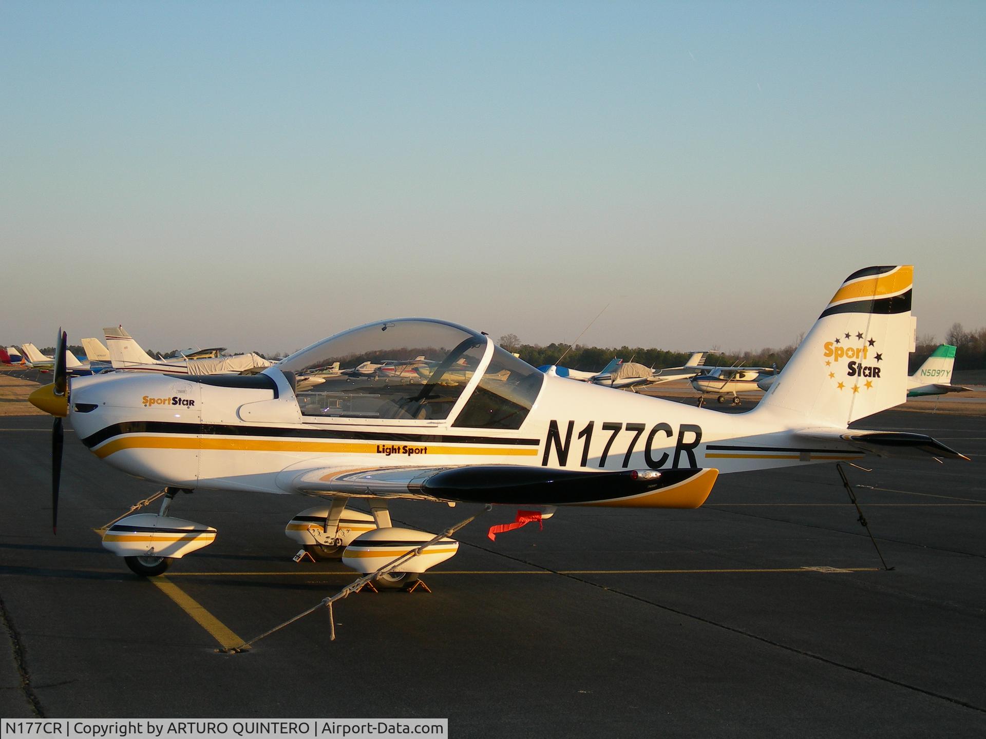 N177CR, 2006 Evektor-Aerotechnik SPORTSTAR C/N 20060611, PARKED AT RAMP