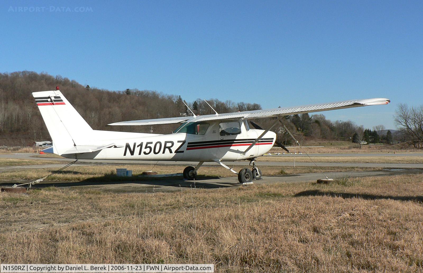N150RZ, 1974 Cessna 150L C/N 15074929, Nicely turned-out 1974 Cessna Commuter enjoys a clear late fall day at Sussex.