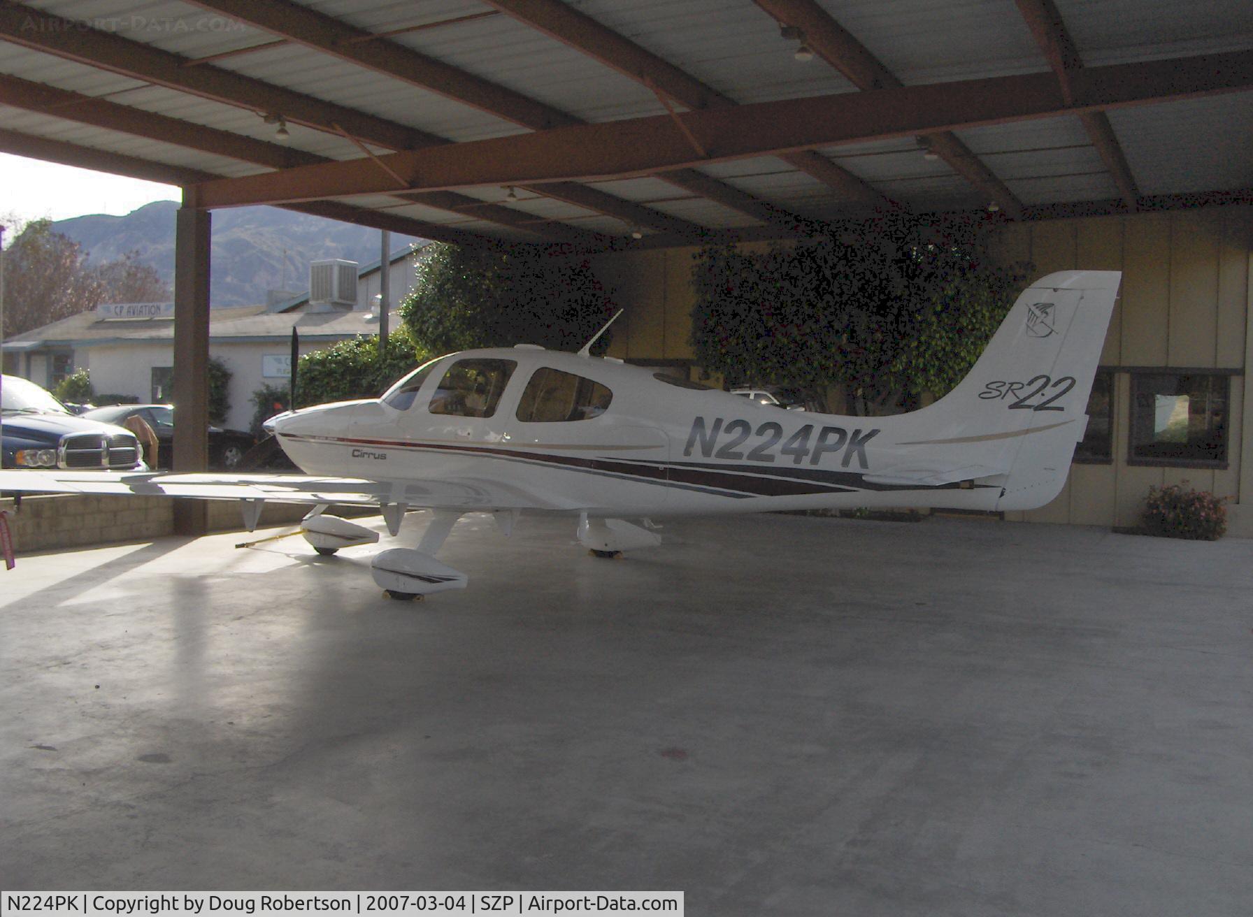 N224PK, 2002 Cirrus SR22 C/N 0313, 2002 Cirrus SR22, Continental IO-550 310 Hp