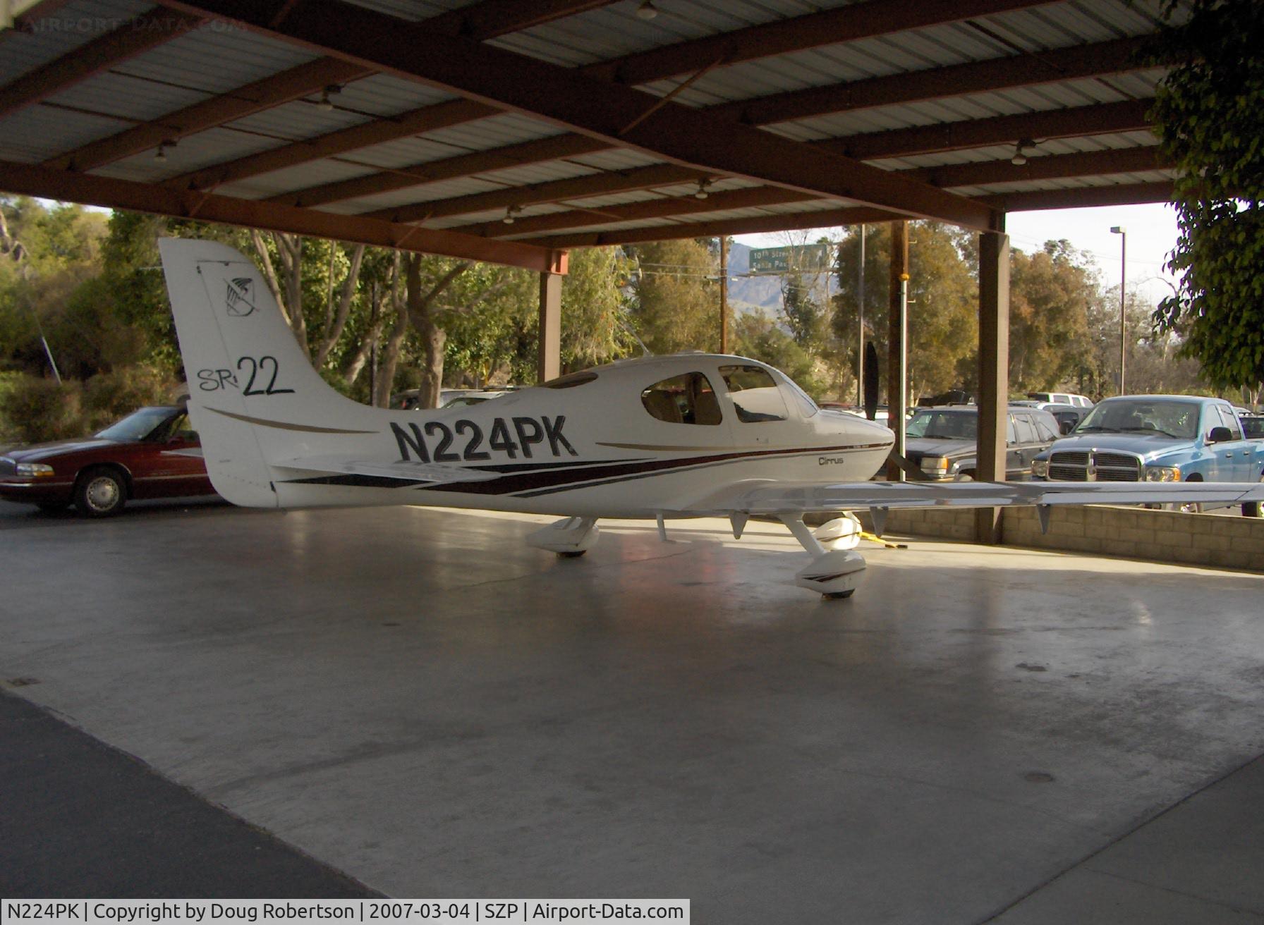 N224PK, 2002 Cirrus SR22 C/N 0313, 2002 Cirrus SR22, Continental IO-550 310 Hp