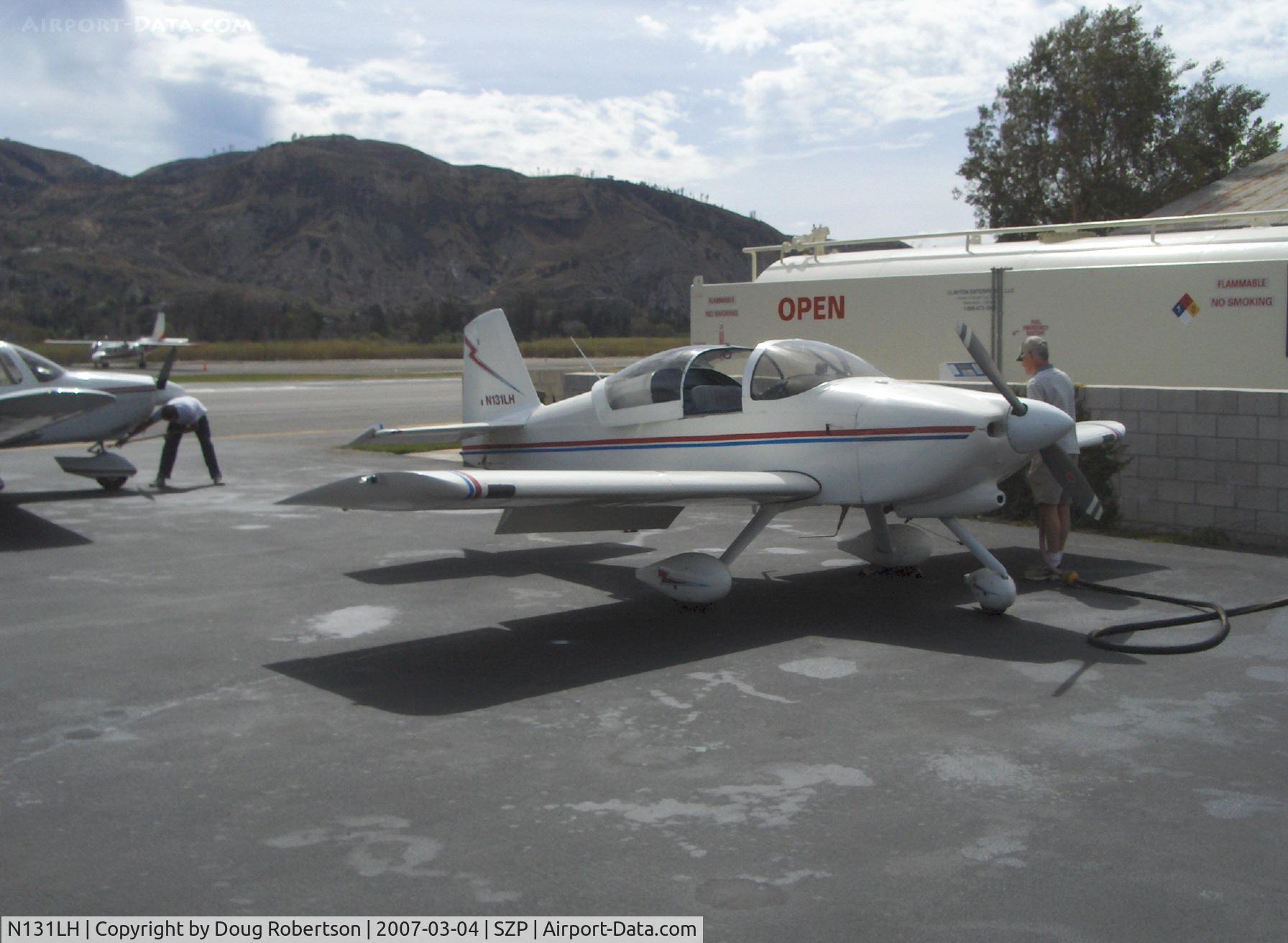 N131LH, 1993 Vans RV-6A C/N 20781, 1993 Williams VAN's RV-6A, Lycoming O-360-A1D 180 Hp, refueling