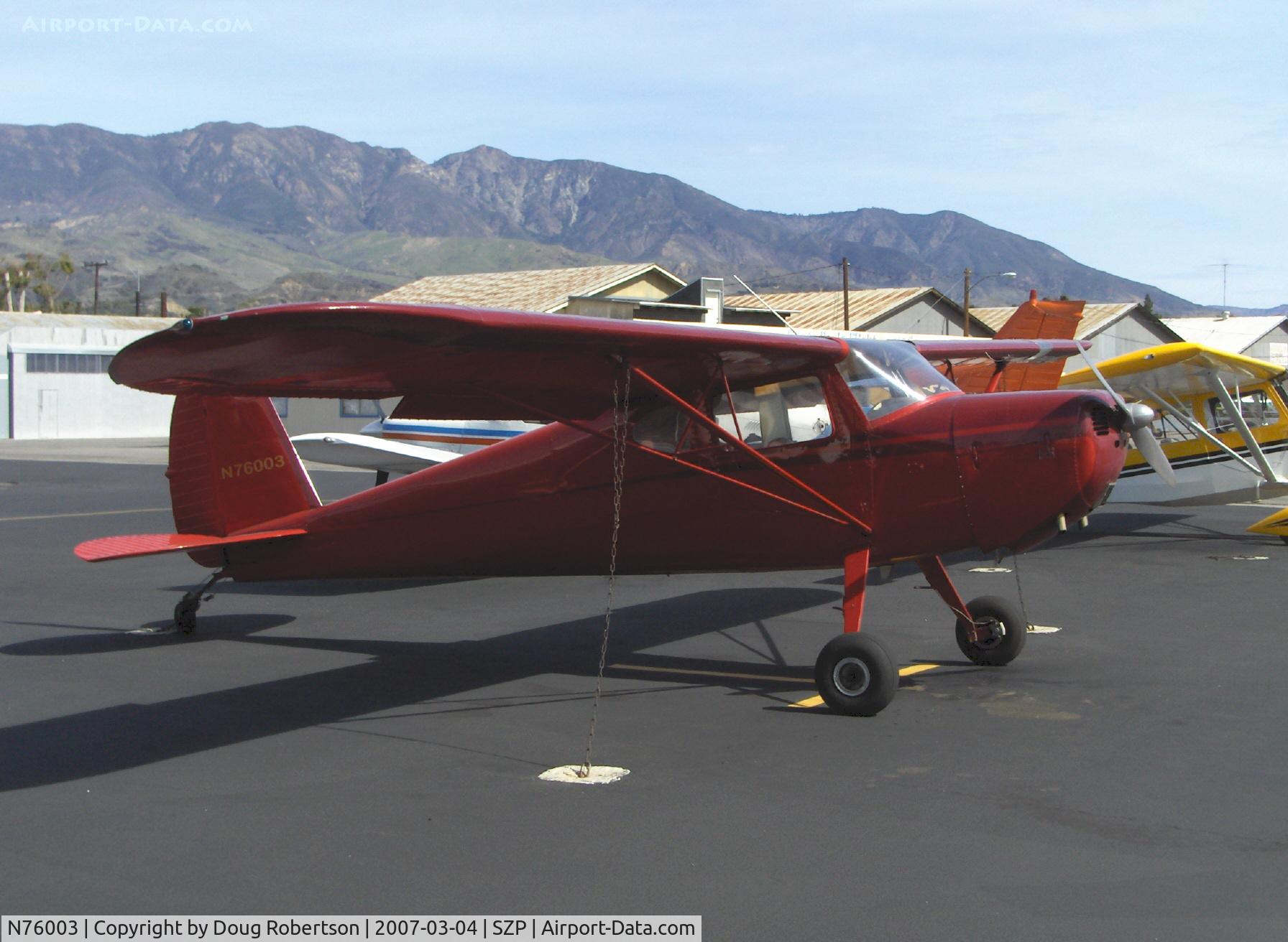 N76003, 1946 Cessna 140 C/N 10397, 1946 Cessna 140, Continental C85 85 Hp