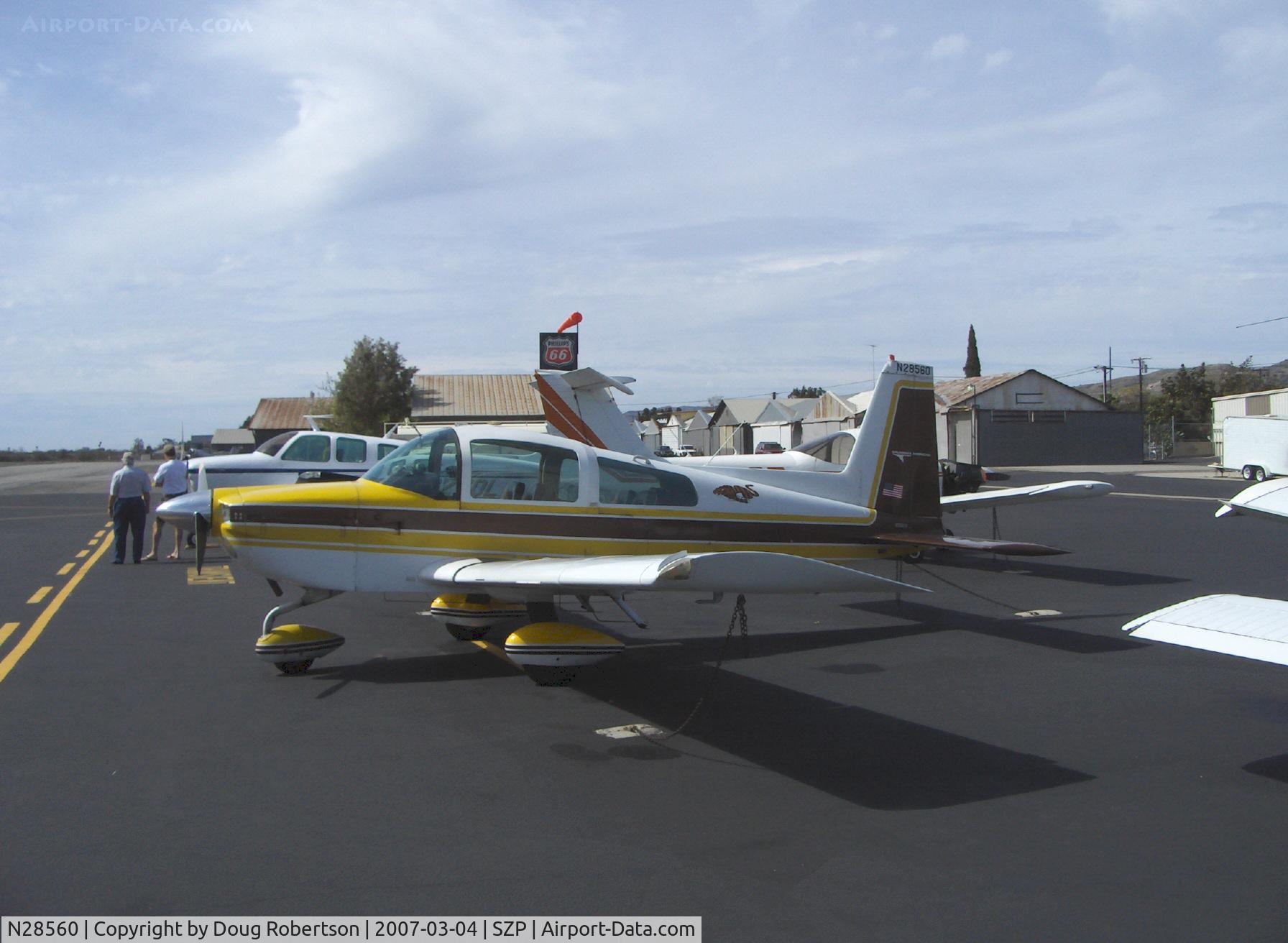 N28560, 1977 Grumman American AA-5B Tiger C/N AA5B0682, 1977 Grumman American AA-5B TIGER, Lycoming O&VO-360 180 Hp