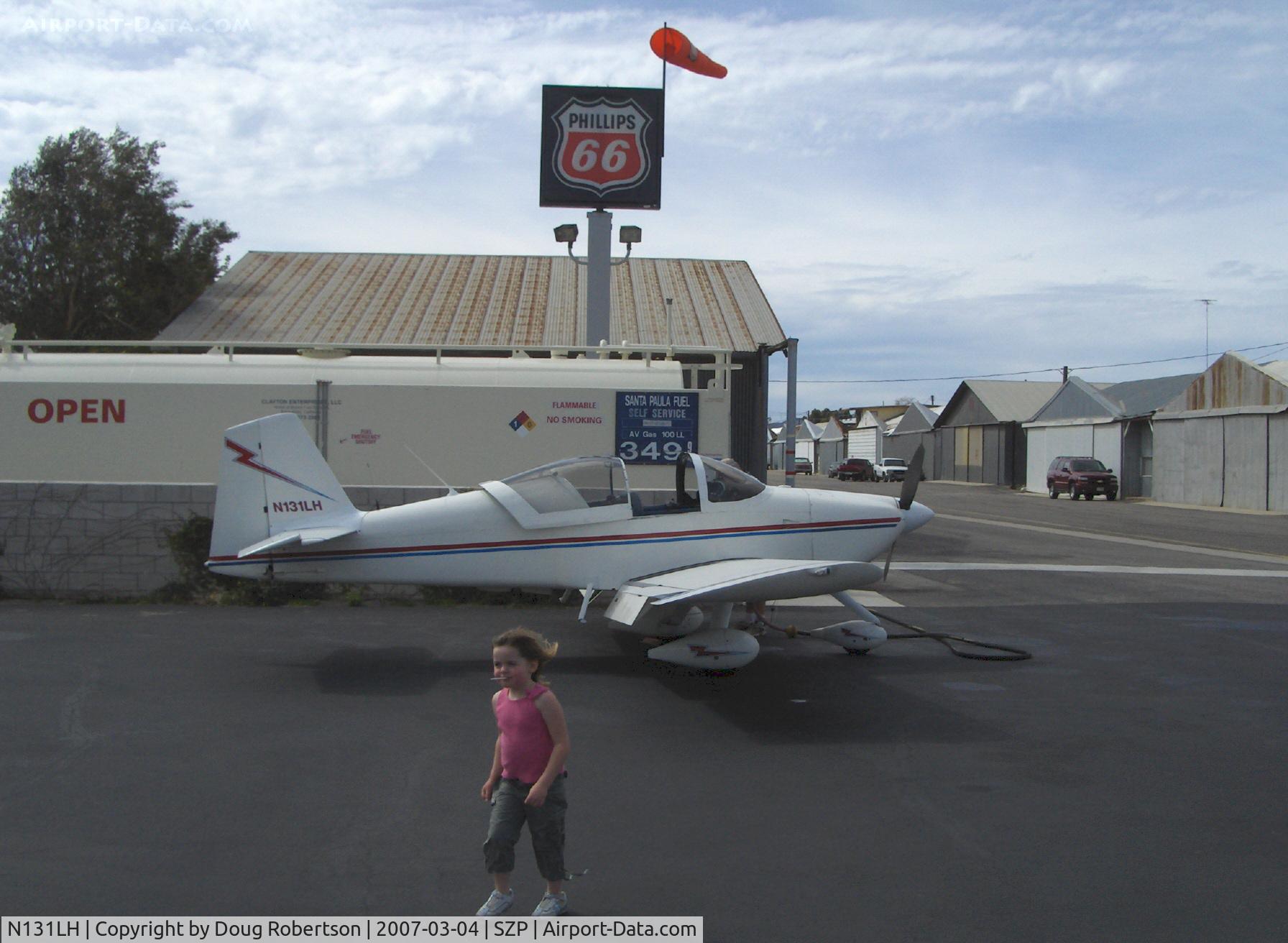 N131LH, 1993 Vans RV-6A C/N 20781, 1993 Williams VAN's RV-6A, Lycoming O-320-A1D 180 Hp, refueling