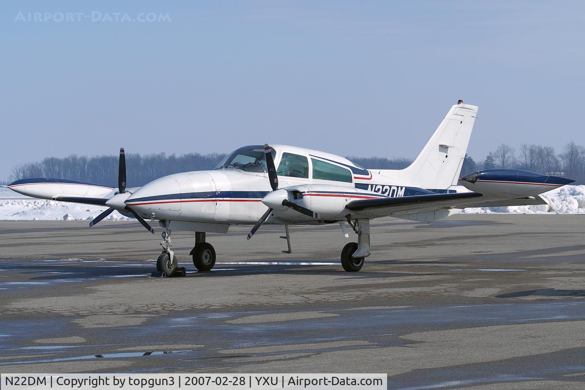 N22DM, 1974 Cessna 310R C/N 310R0069, Parked at Ramp III