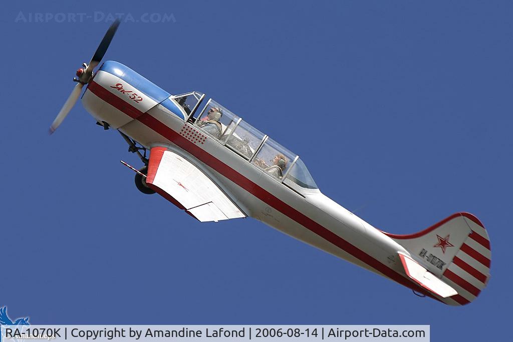 RA-1070K, 1989 Yakovlev Yak-52 C/N 1070, 70K