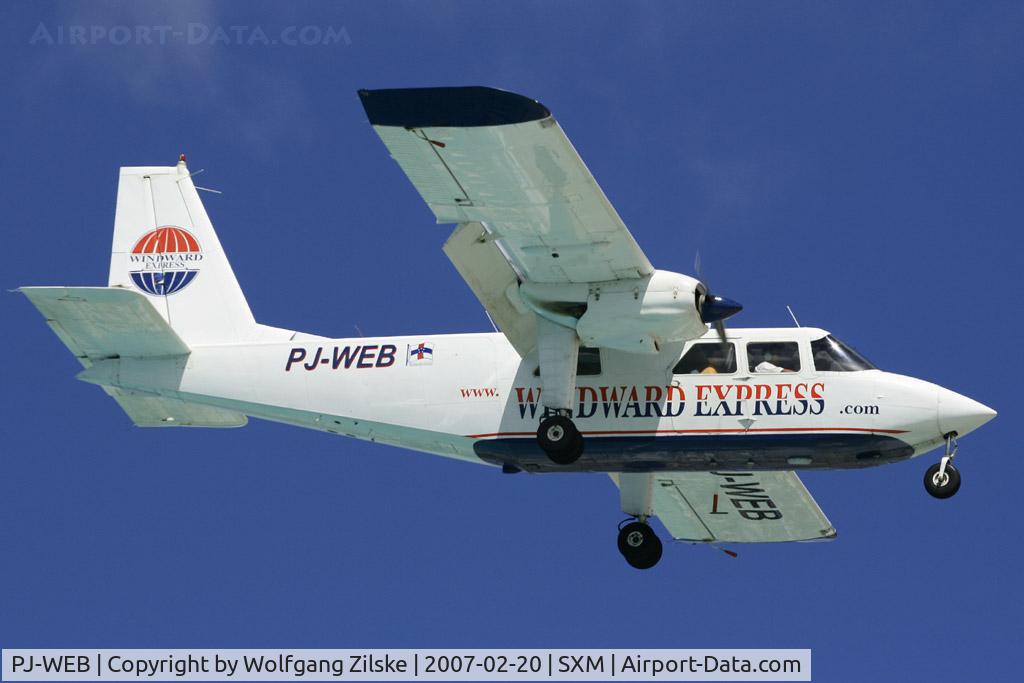 PJ-WEB, 1989 Pilatus Britten-Norman BN-2B-20 Islander C/N 2208, visitor