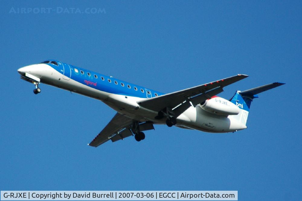 G-RJXE, 2000 Embraer EMB-145EP (ERJ-145EP) C/N 145245, BMI - Landing