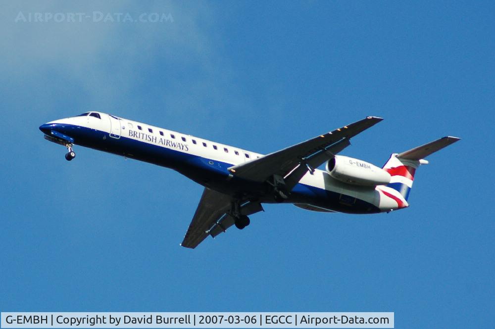 G-EMBH, 1999 Embraer EMB-145EU (ERJ-145EU) C/N 145107, British Airways - Landing