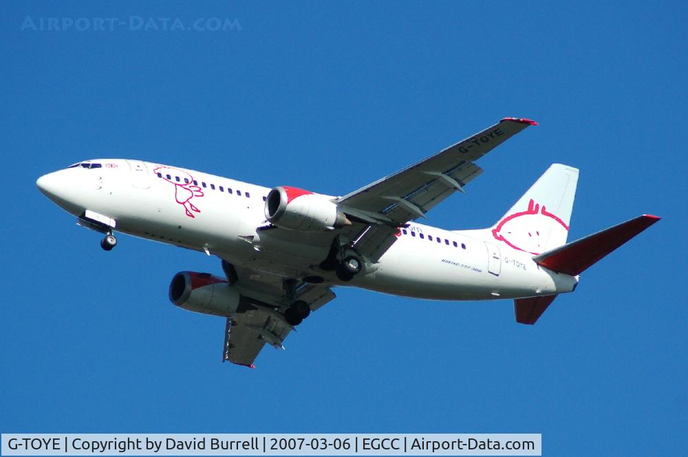 G-TOYE, 1995 Boeing 737-33A C/N 27455, BMI Baby - Landing