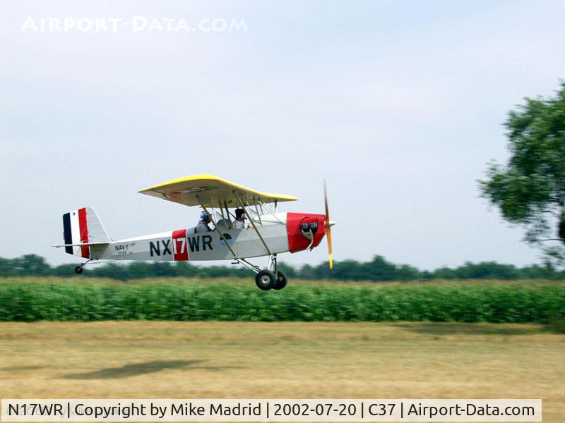 N17WR, 1994 Pietenpol Air Camper C/N WR-2, Taking off Brodhead