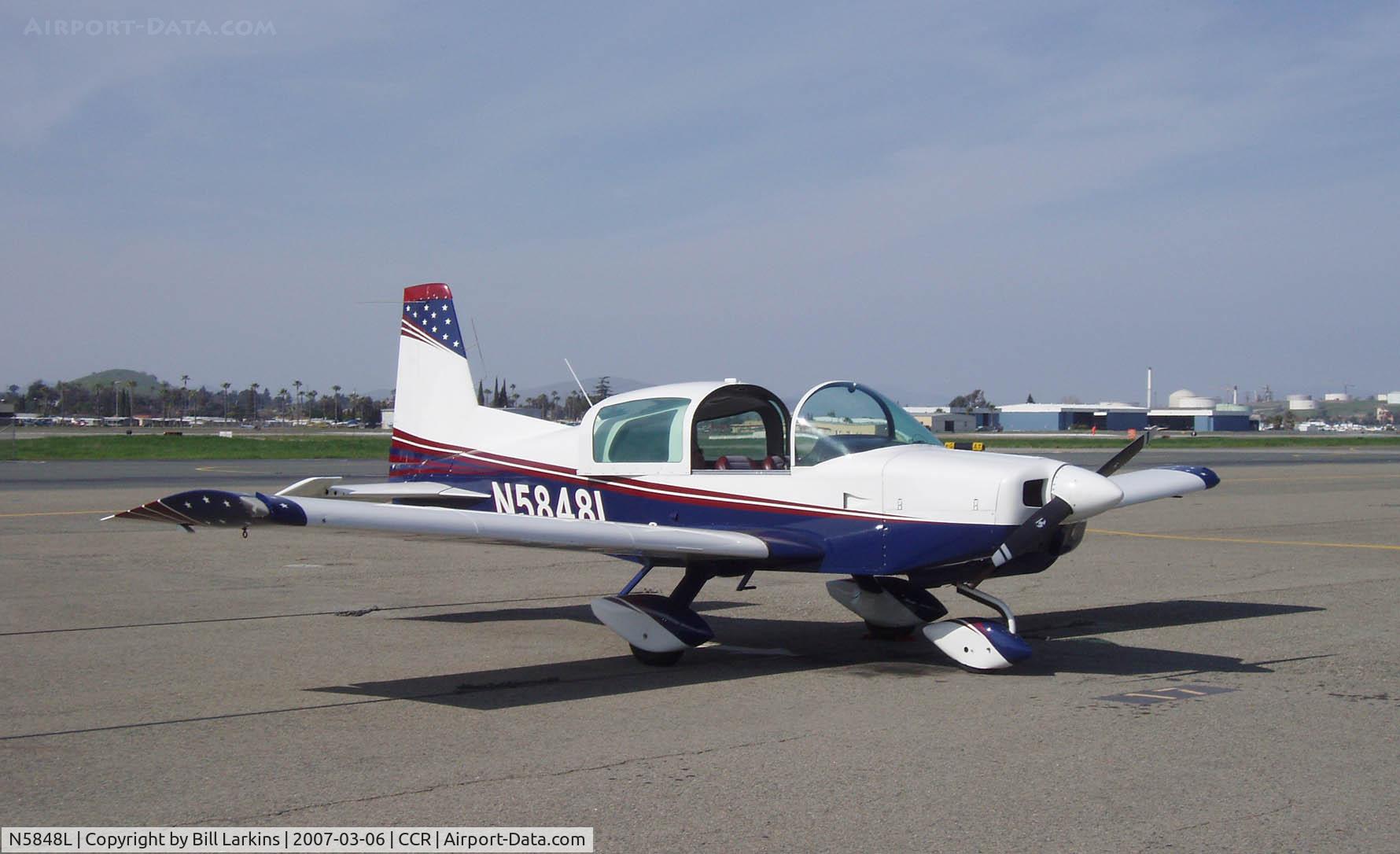 N5848L, 1972 American AA-5 C/N AA5-0248, Visitor from Livermore.