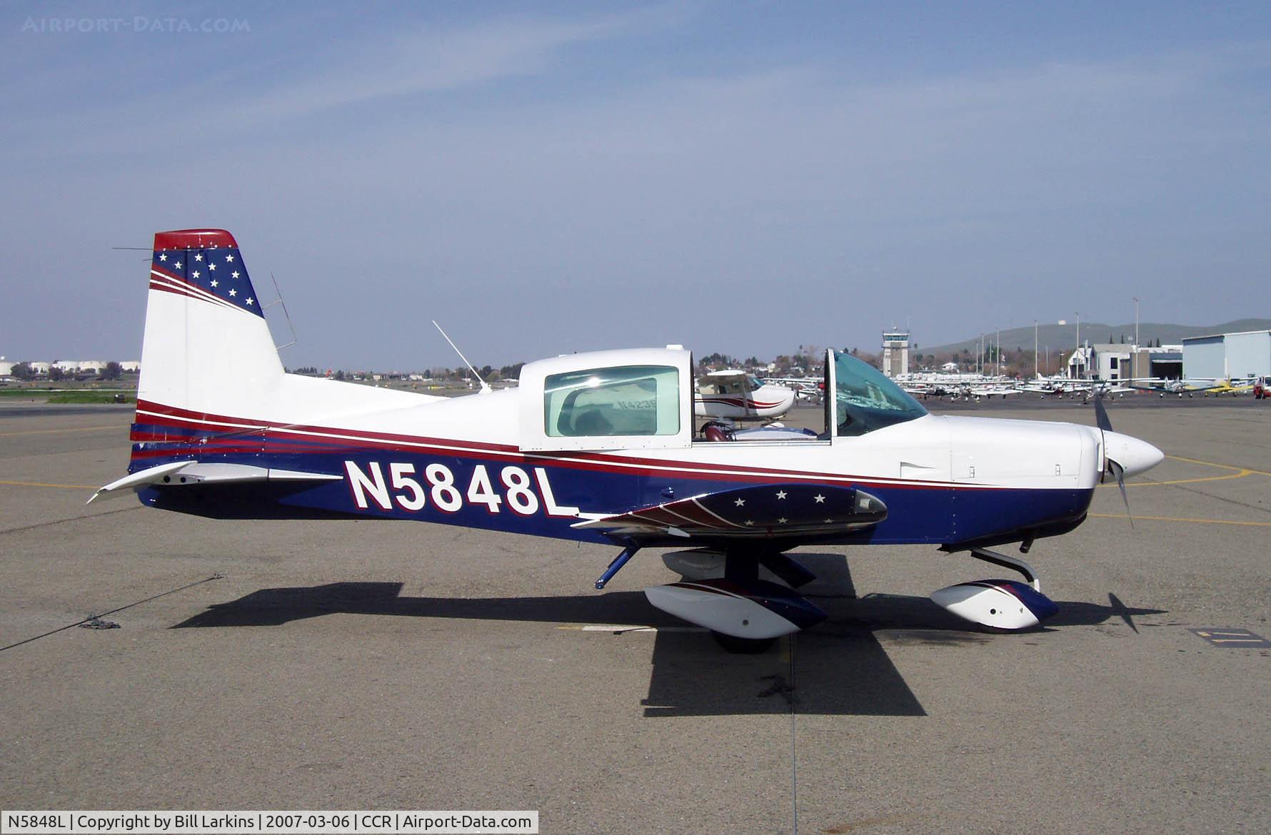 N5848L, 1972 American AA-5 C/N AA5-0248, Side view