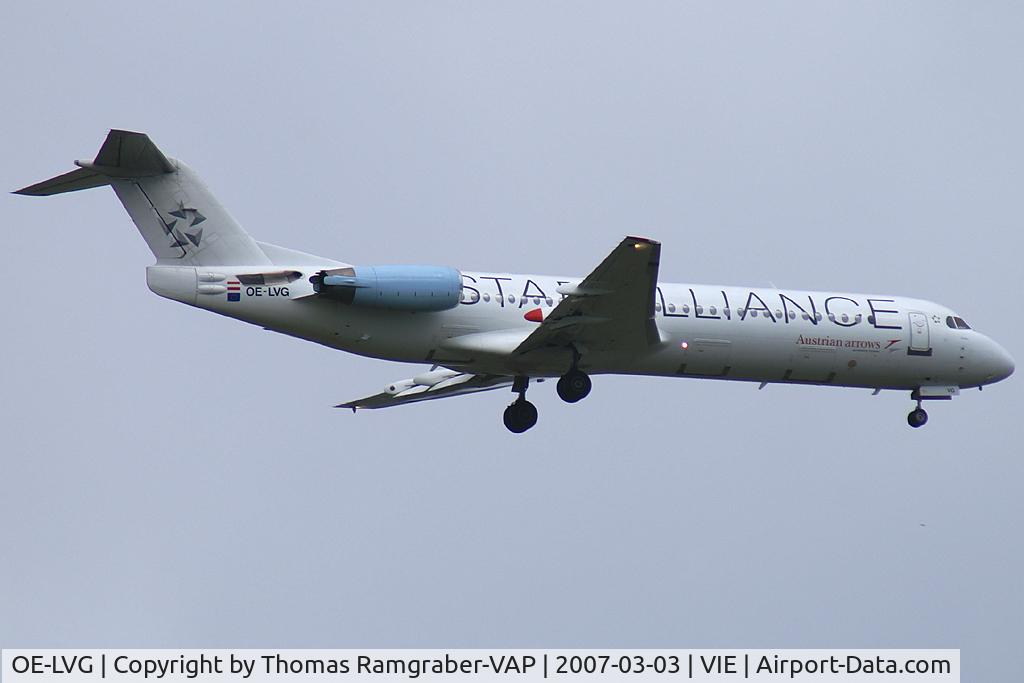 OE-LVG, 1994 Fokker 100 (F-28-0100) C/N 11520, Austrian Arrows Fokker 100