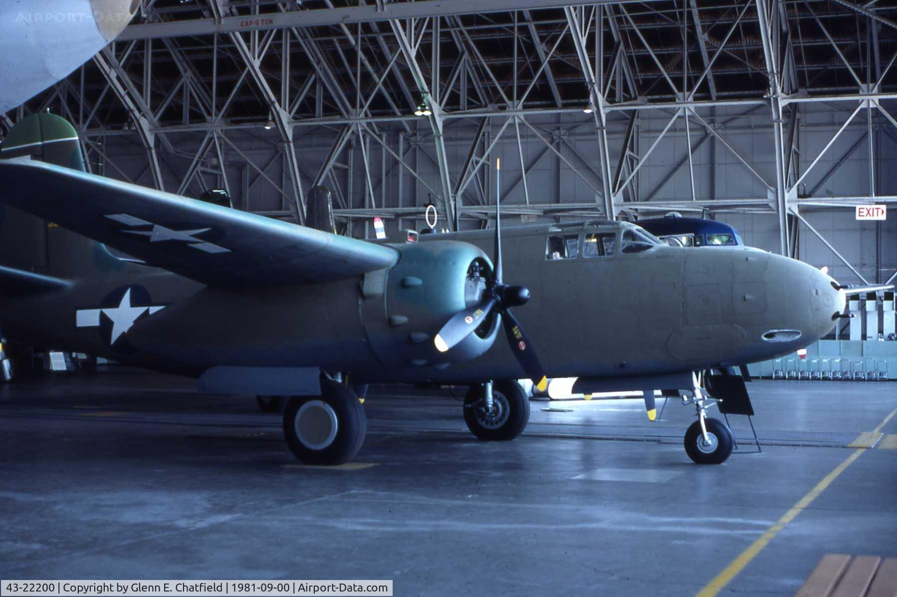 43-22200, 1943 Douglas A-20G Havoc C/N 21847, A-20G at the National Museum of the U.S. Air Force