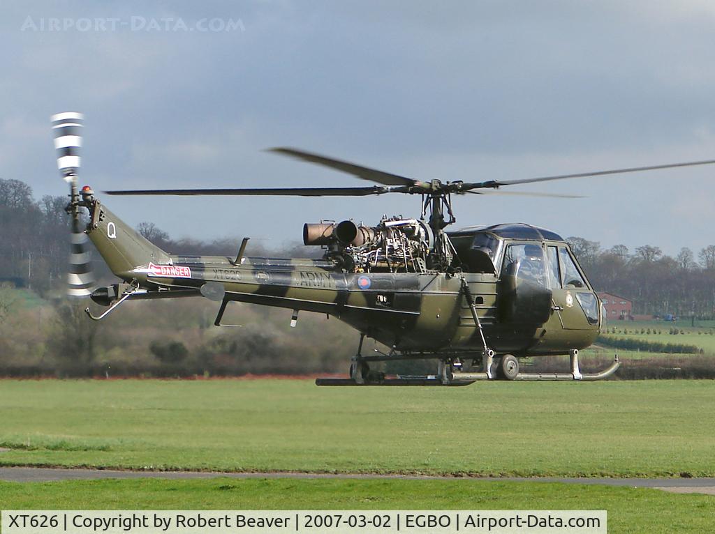 XT626, 1966 Westland Scout AH.1 C/N F9632, Westland Scout AH1