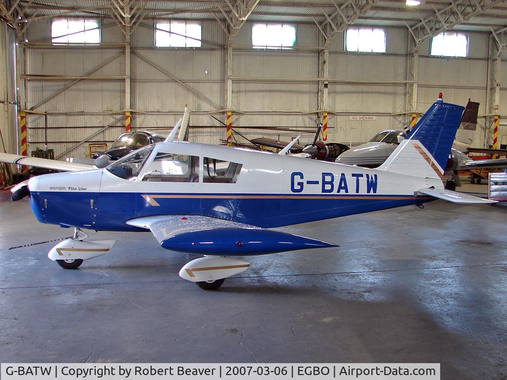 G-BATW, 1972 Piper PA-28-140 Cherokee C/N 28-7225587, Piper PA-28 140 Cherokee